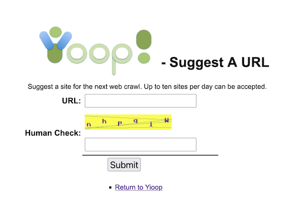 Suggest A Url Form